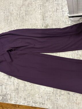 aerie Plum Flare Wide-Leg Pants